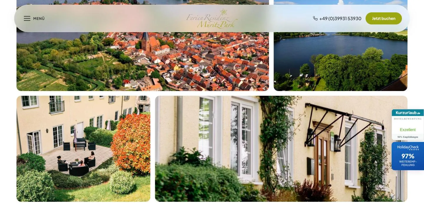 Fotos von Röbel und der Seenplatte auf der Website