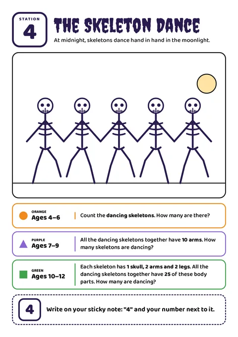 Poster Station 4: Skeleton Dance (ink-saving)