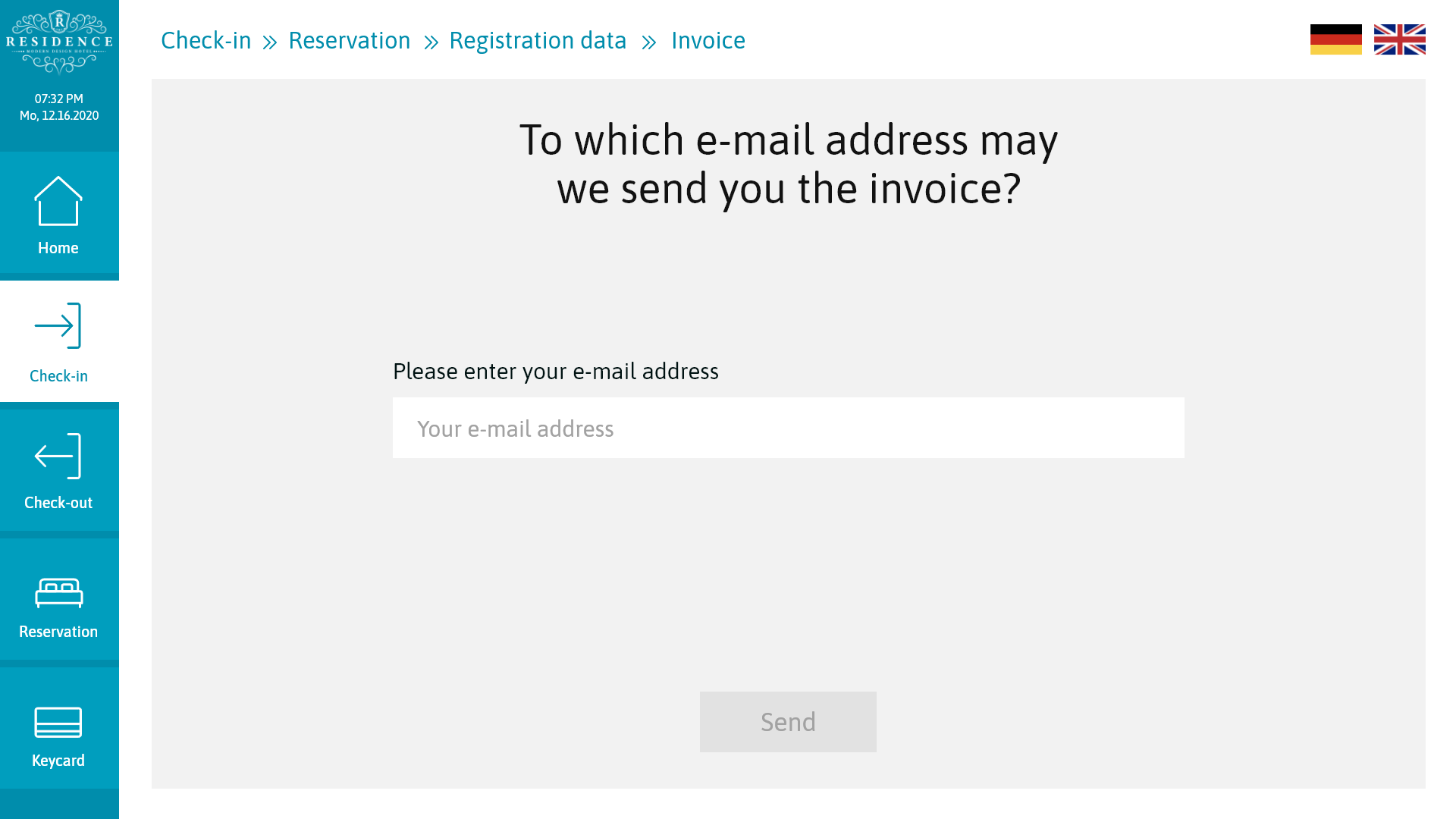 Self Check in System