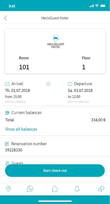 Self Check in Mobile
