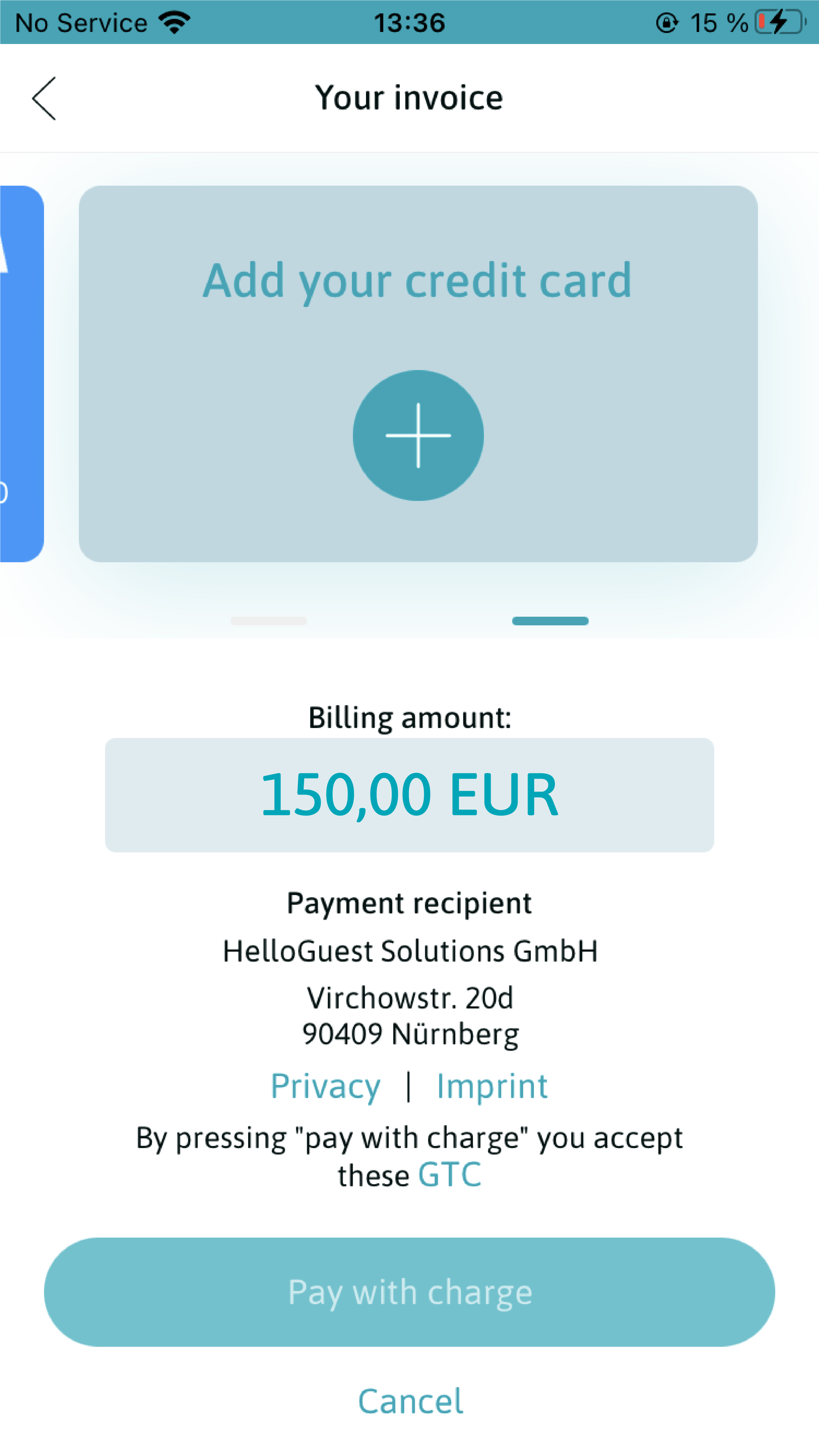 Self Check in Mobile