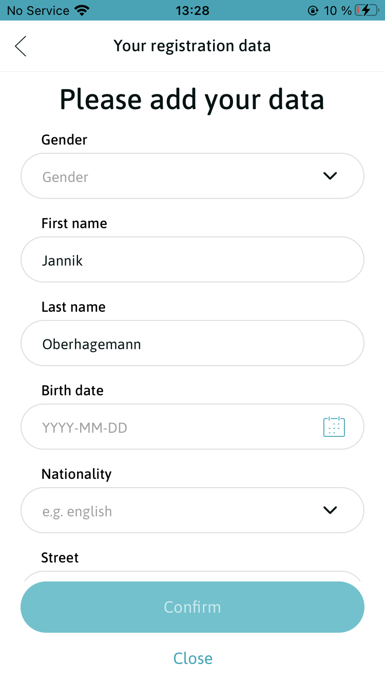 Self Check in Mobile