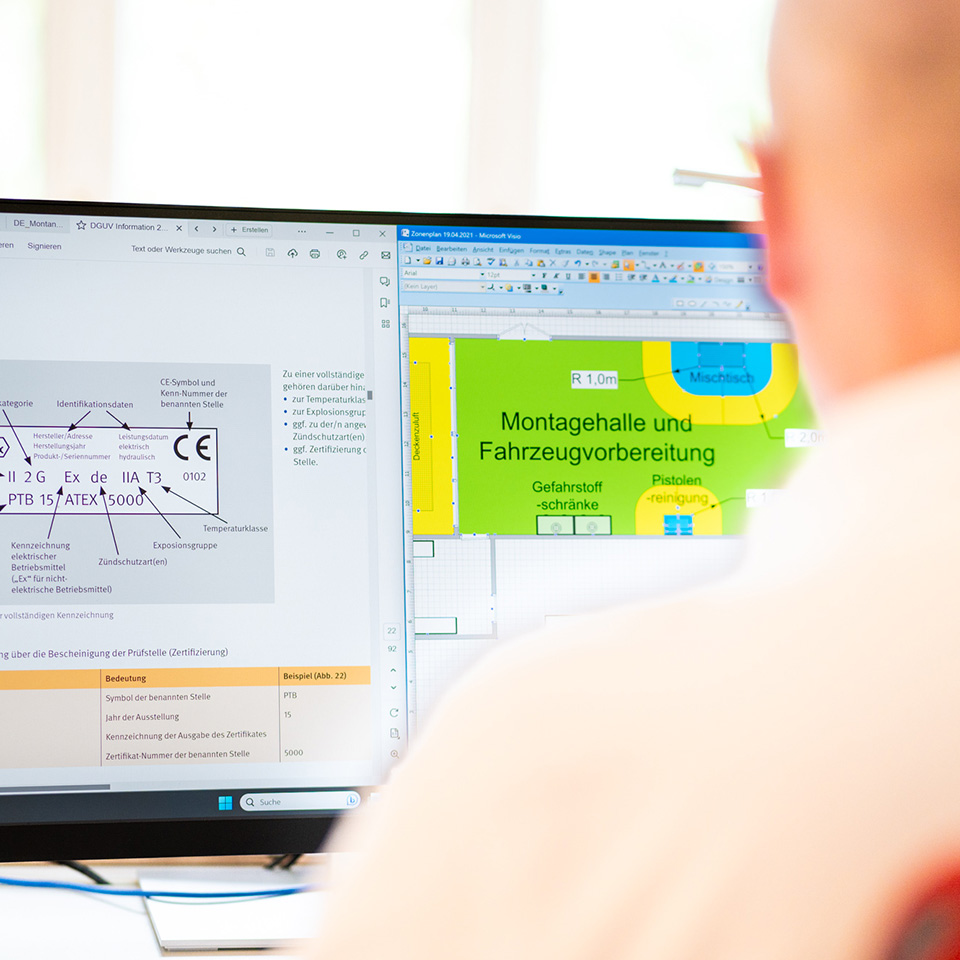 Dokumentation Explosionsschutz und  Zoneneinteilung