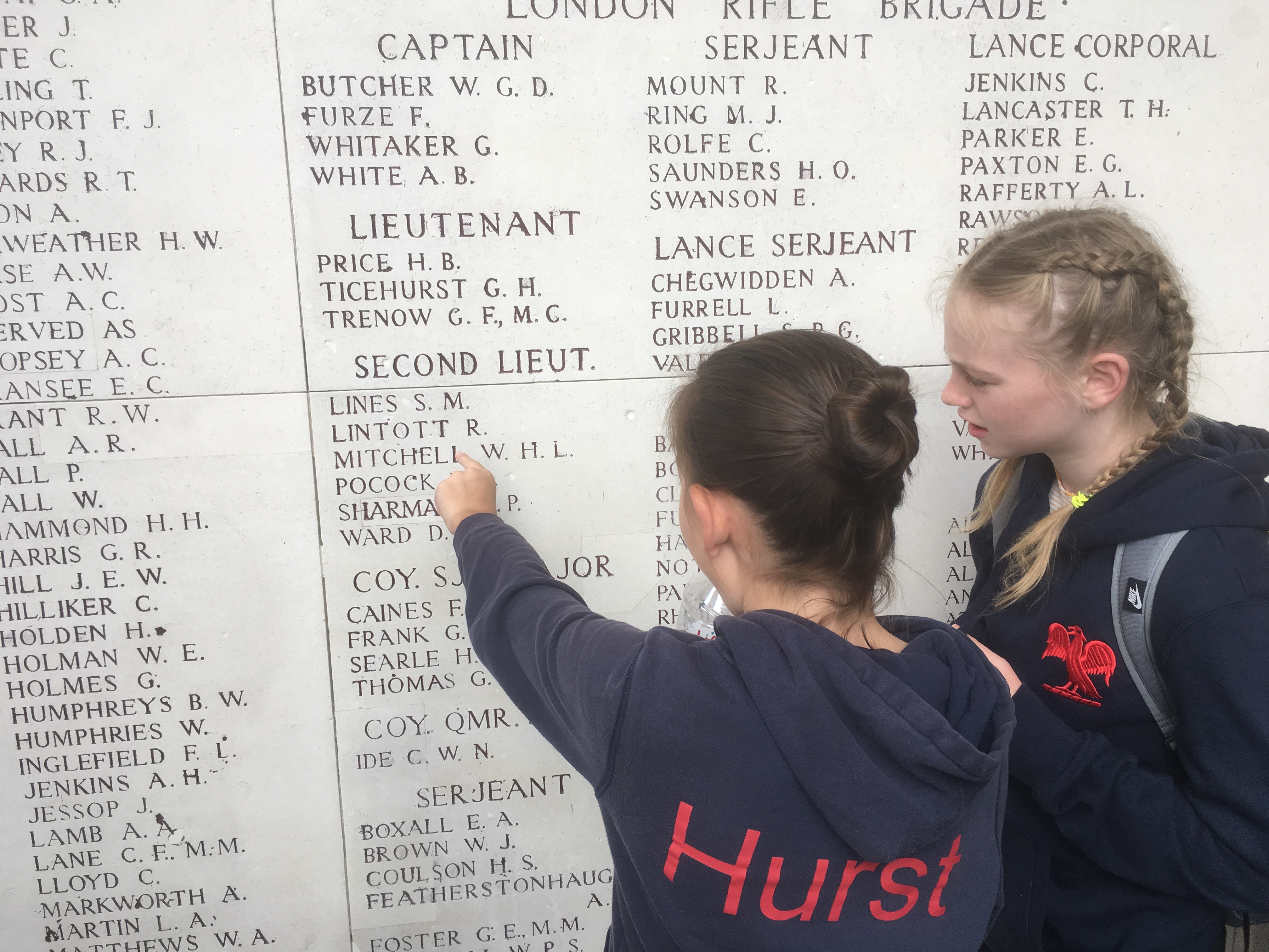 Young people engaged in their tour