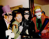 Pinguin, Riddler, Catwoman und Joker (Burgess Meredith, Frank Gorshin, Lee Meriwether und Cesar Romero)