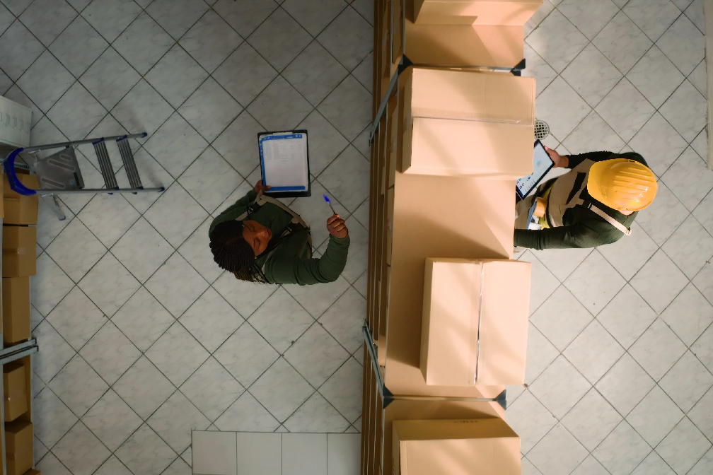 Mitarbeiter in der Logistik