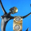€3850,-ANTIKER GOLD ARMREIF 750/18k. zus.57g. mit 3 Antike Silber Münzen gut geeignet für 19-20cm Handgelenk Umfang Die Originalität wird mit ZERTIFIKAT zugesichert