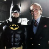 Bob Kane mit BATMAN (Michael Keaton)