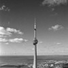 CN Tower kurz vor seiner Fertigstellung