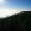 above the clouds at ruin Weissenstein