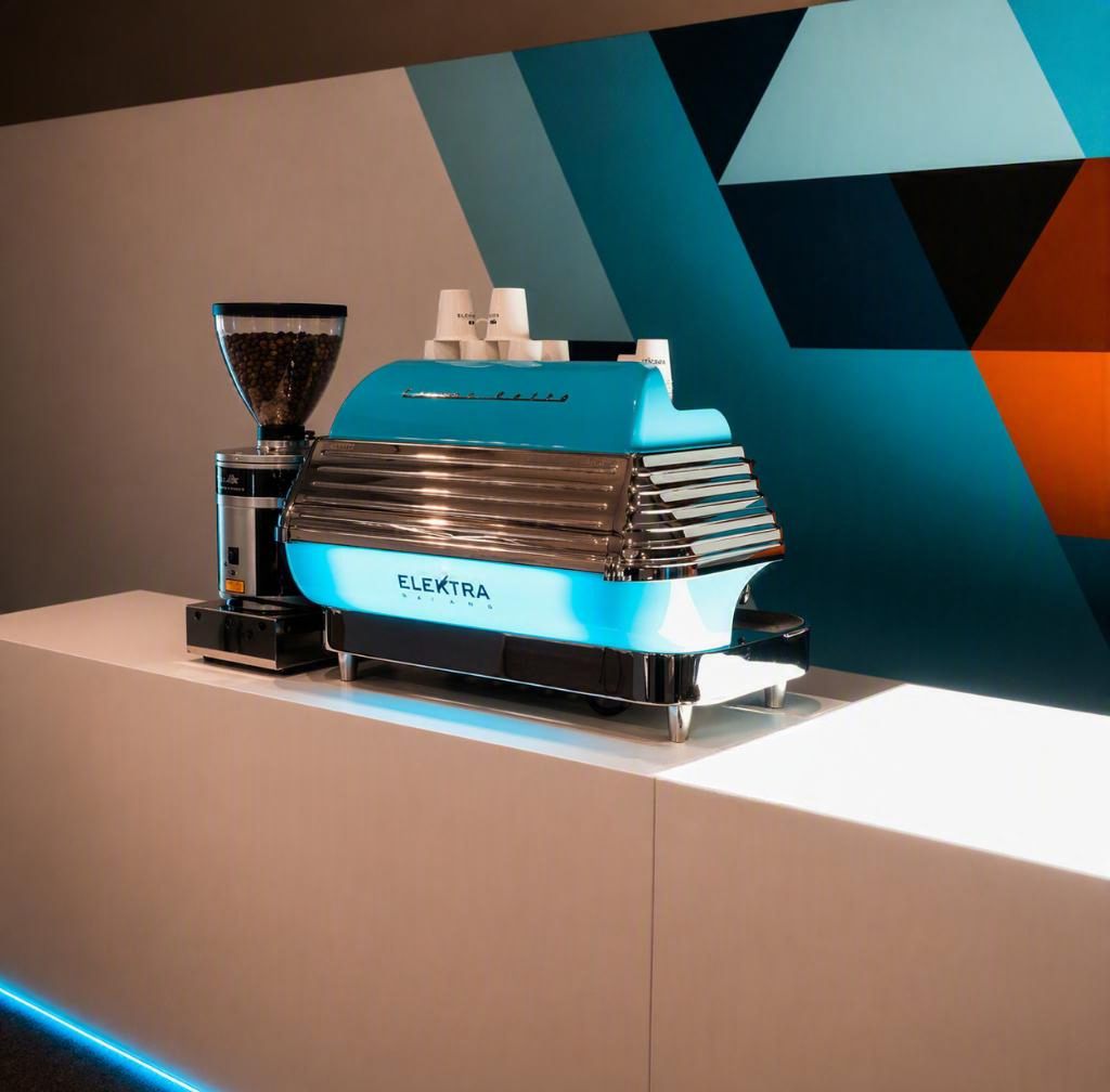 Mobile Kaffeebar auf einer Messe in München