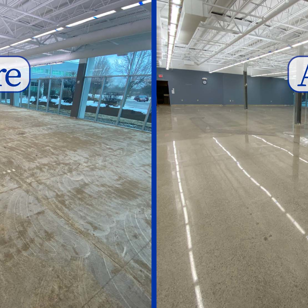 Before & After Concrete Polish