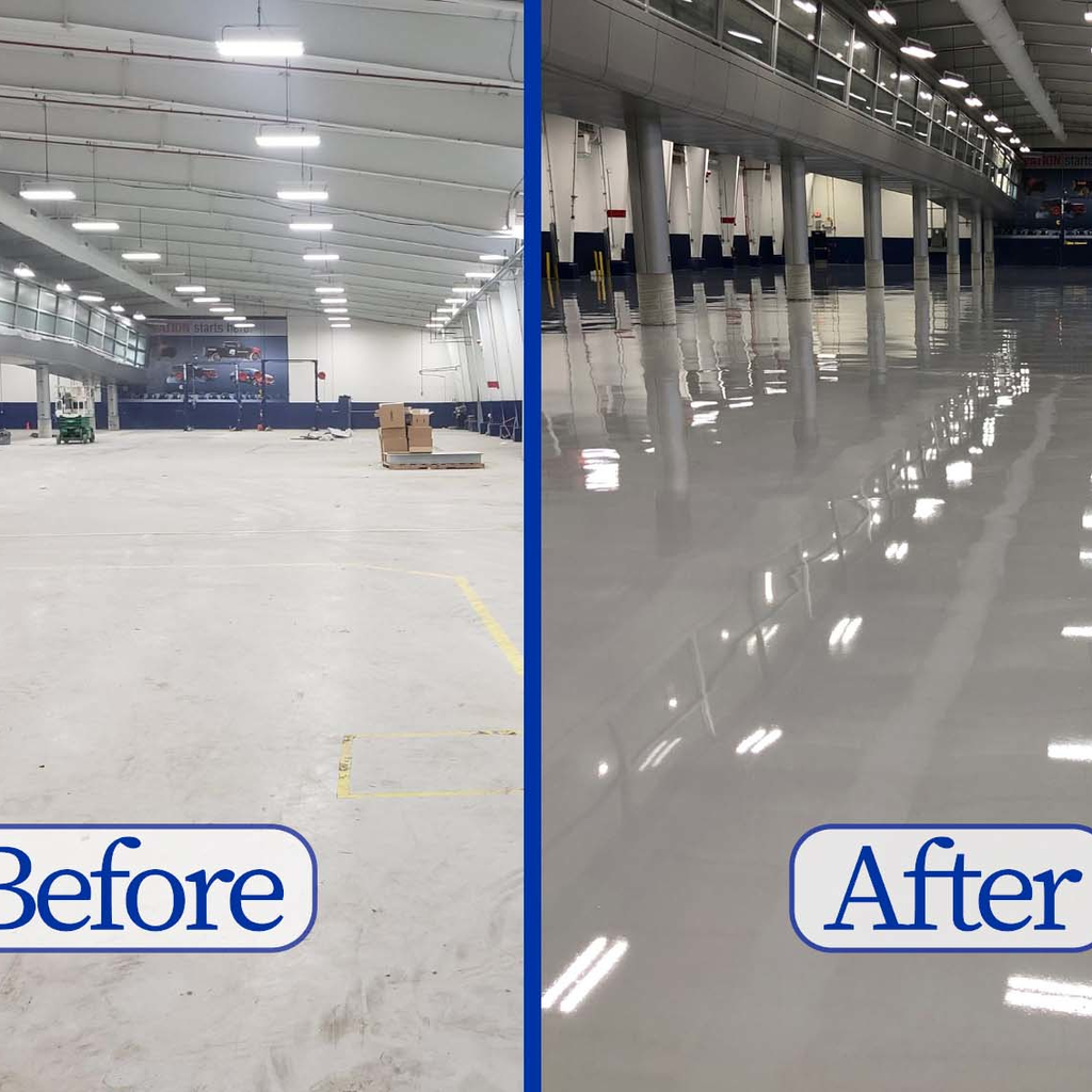 Before & After Concrete Polish