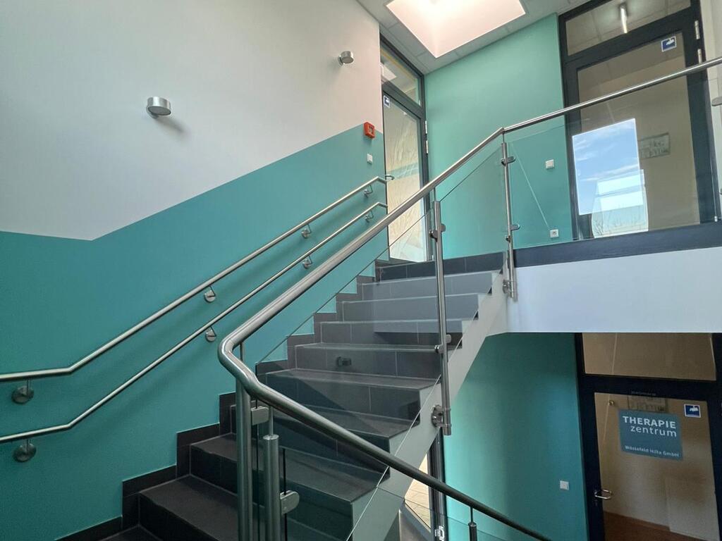 Gestrichenes Treppenhaus