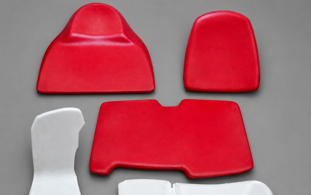 Polstern von Weichschaumteilen