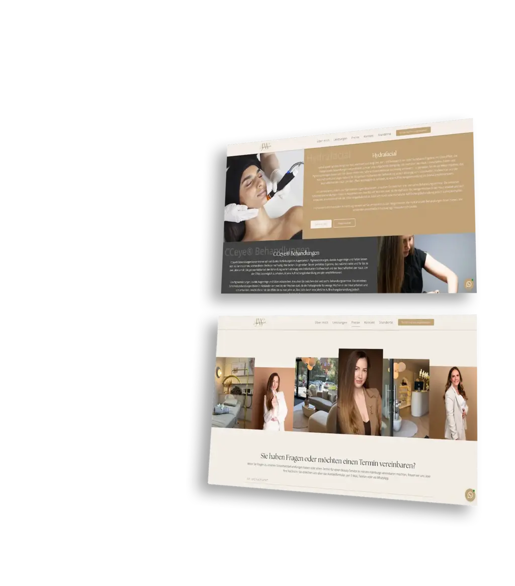 Beauty Website erstellen lassen