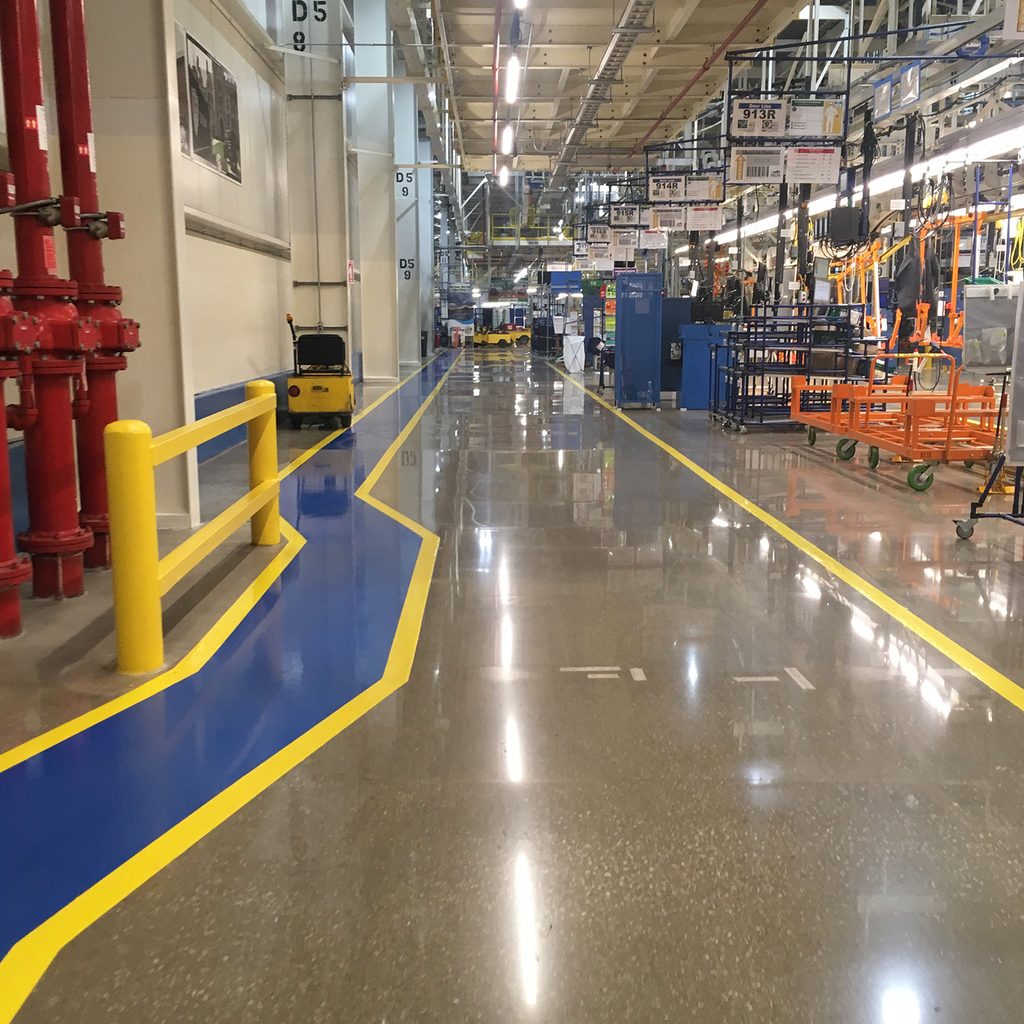 Concrete Polish & Epoxy Line Marking