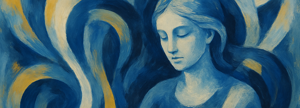 Abstrakte Darstellung innerer Ruhe und Klarheit – symbolisiert reflektiertes Coaching und Personal Training in Jena, Weimar und Erfurt.