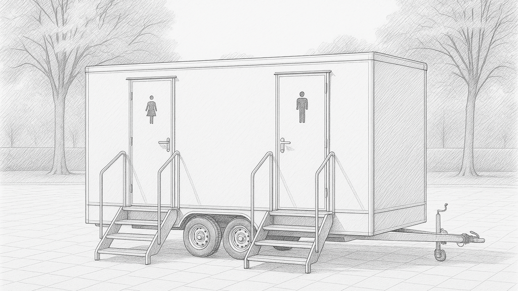 Toilettenwagen für Event