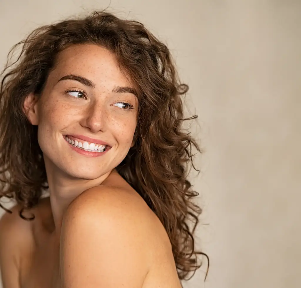 Glückliche Patientin