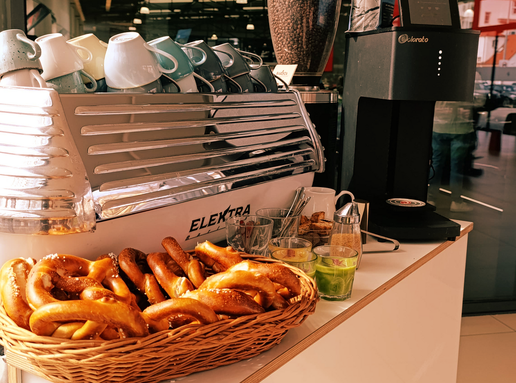 Mobile Kaffeebar auf einer Messe in Hannover