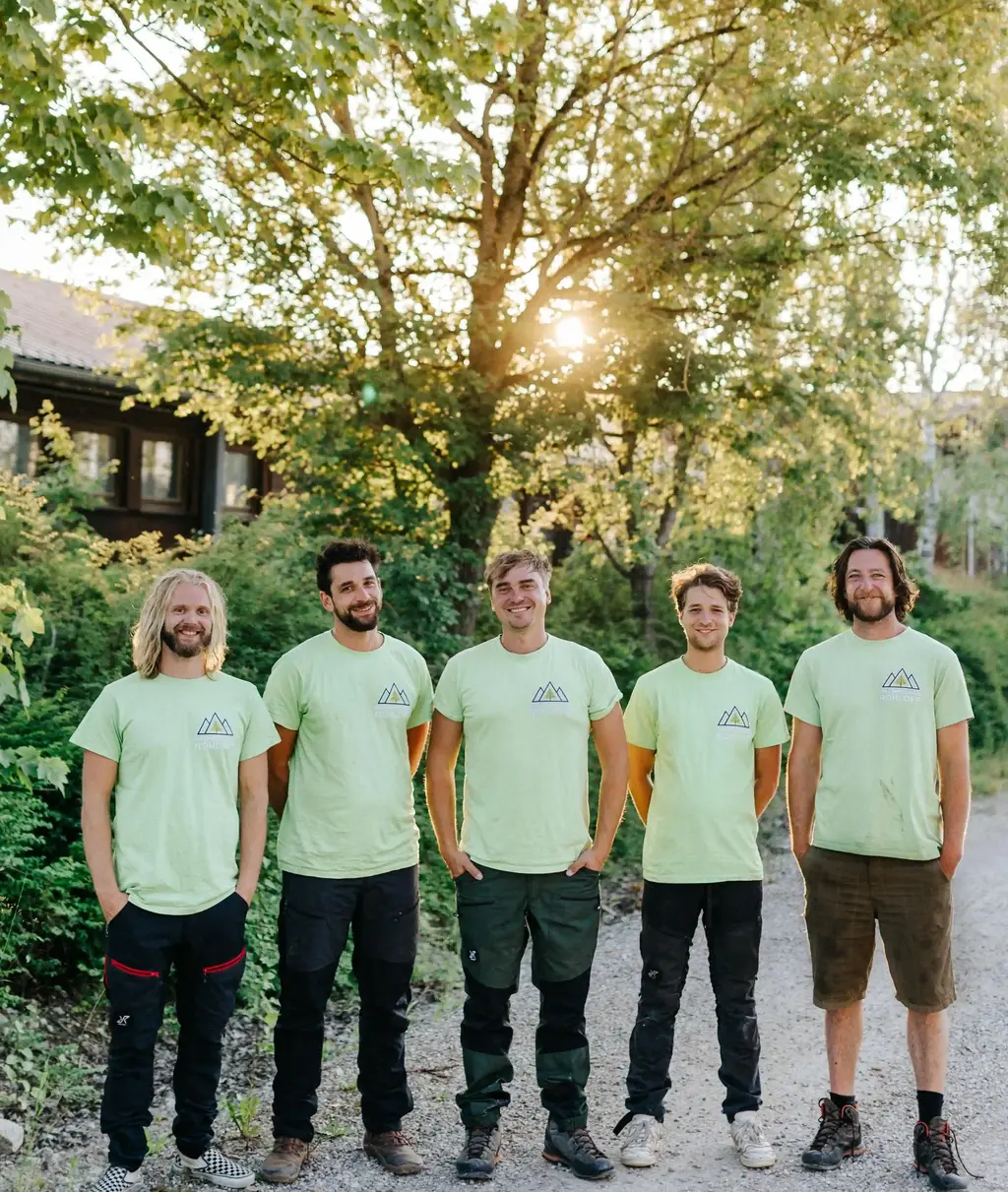 Teammitglieder im Feierabend