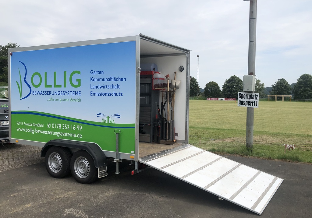 Bewässerung einer gewerblich genutzten Landfläche