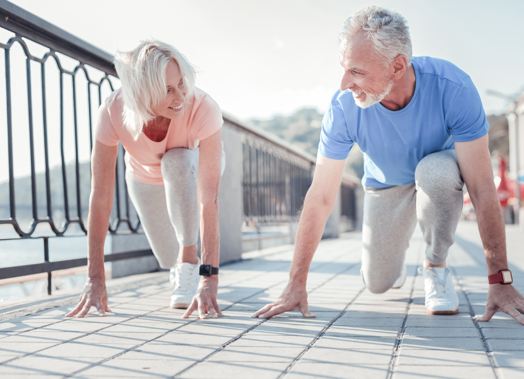 Sprintstart im Alter