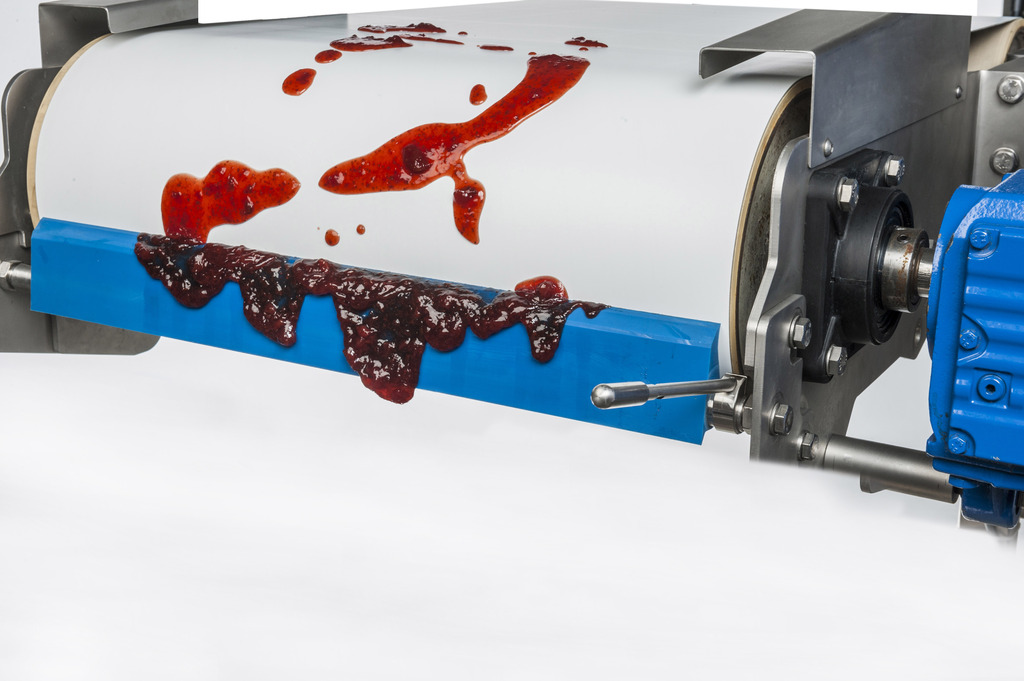 Bandabstreifer blau mit Marmelade