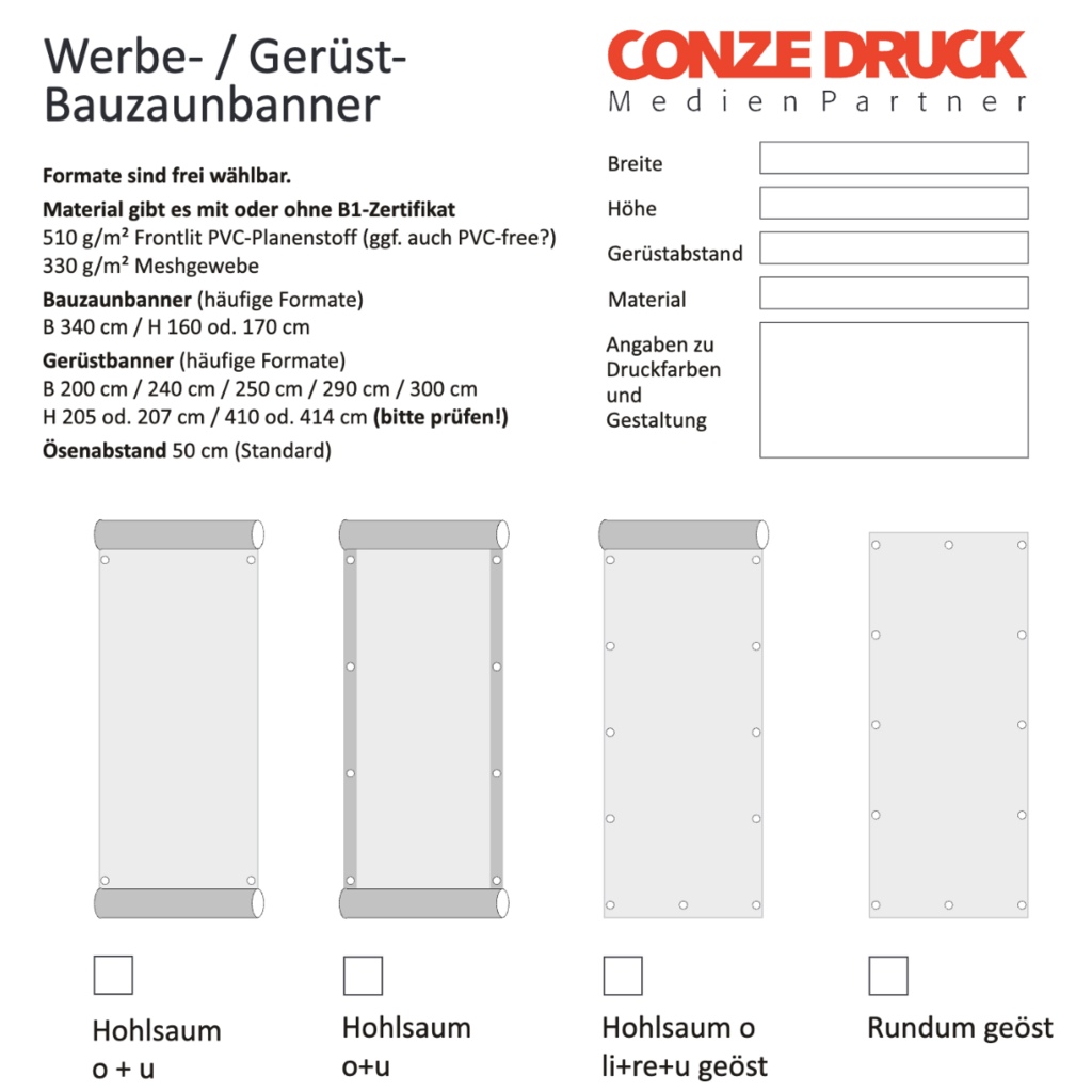 Banner-Typen