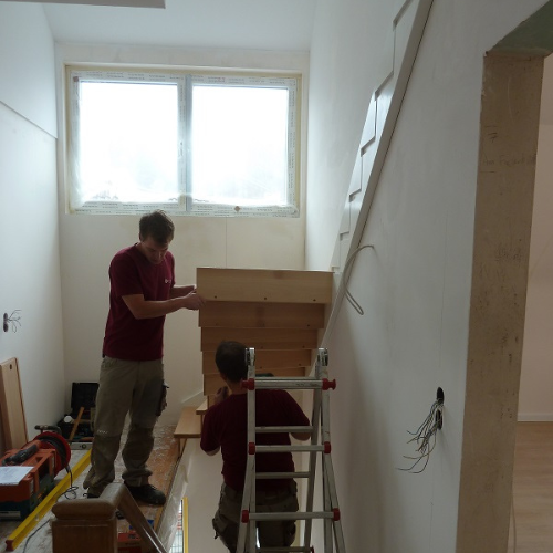 Montage einer neuen Treppe