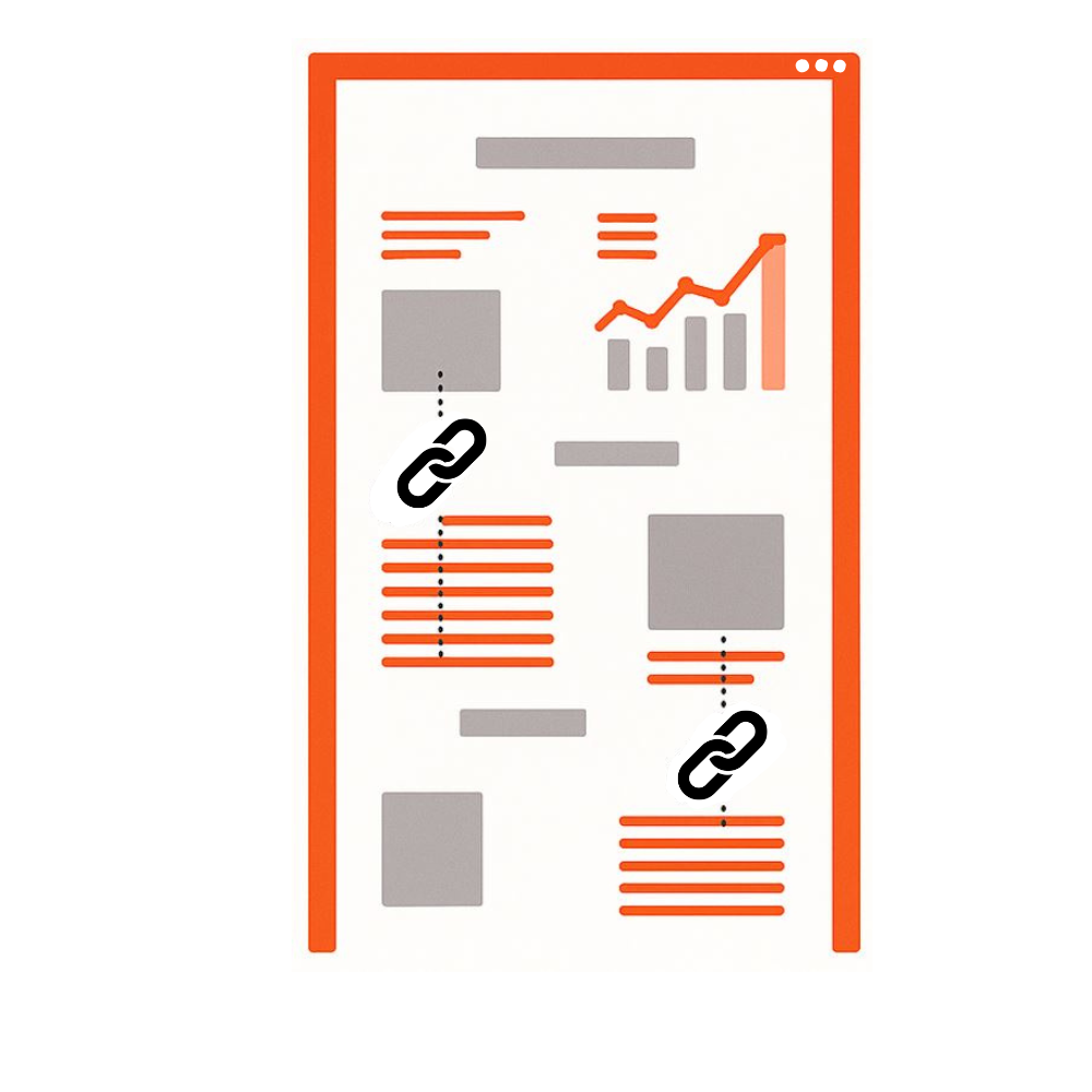 Flache Grafik Onepager Website