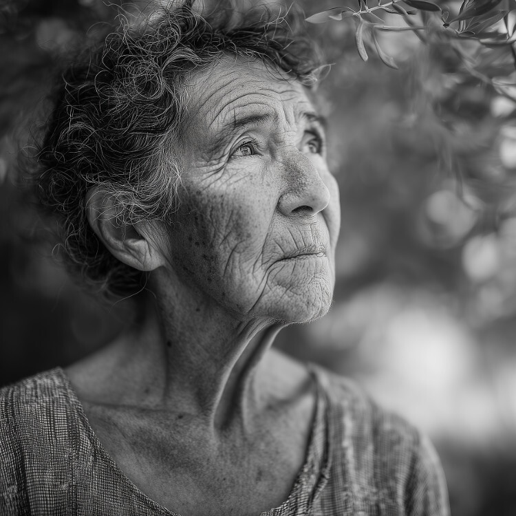 An extract from the portrait Eva