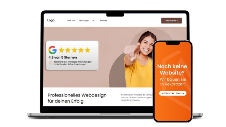 Landingpage erstellen lassen Alles auf einer Seite und in 2 Wochen fertig.