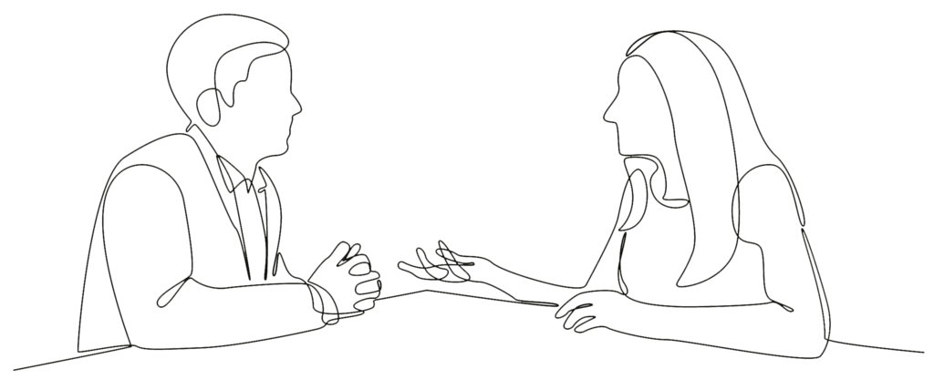 Zeichnung Paartherapie