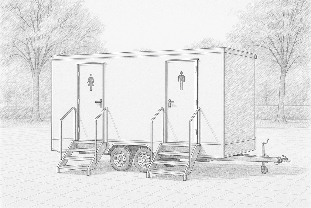 Toilettenwagen für Event