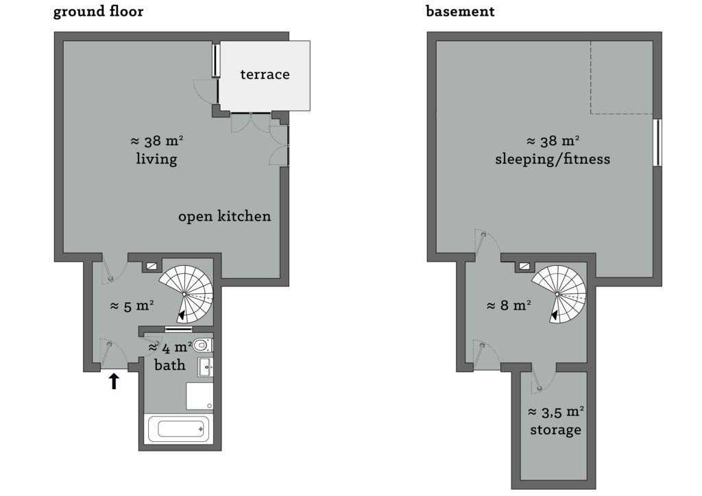 Loft am Olympiapark Apartment Plan