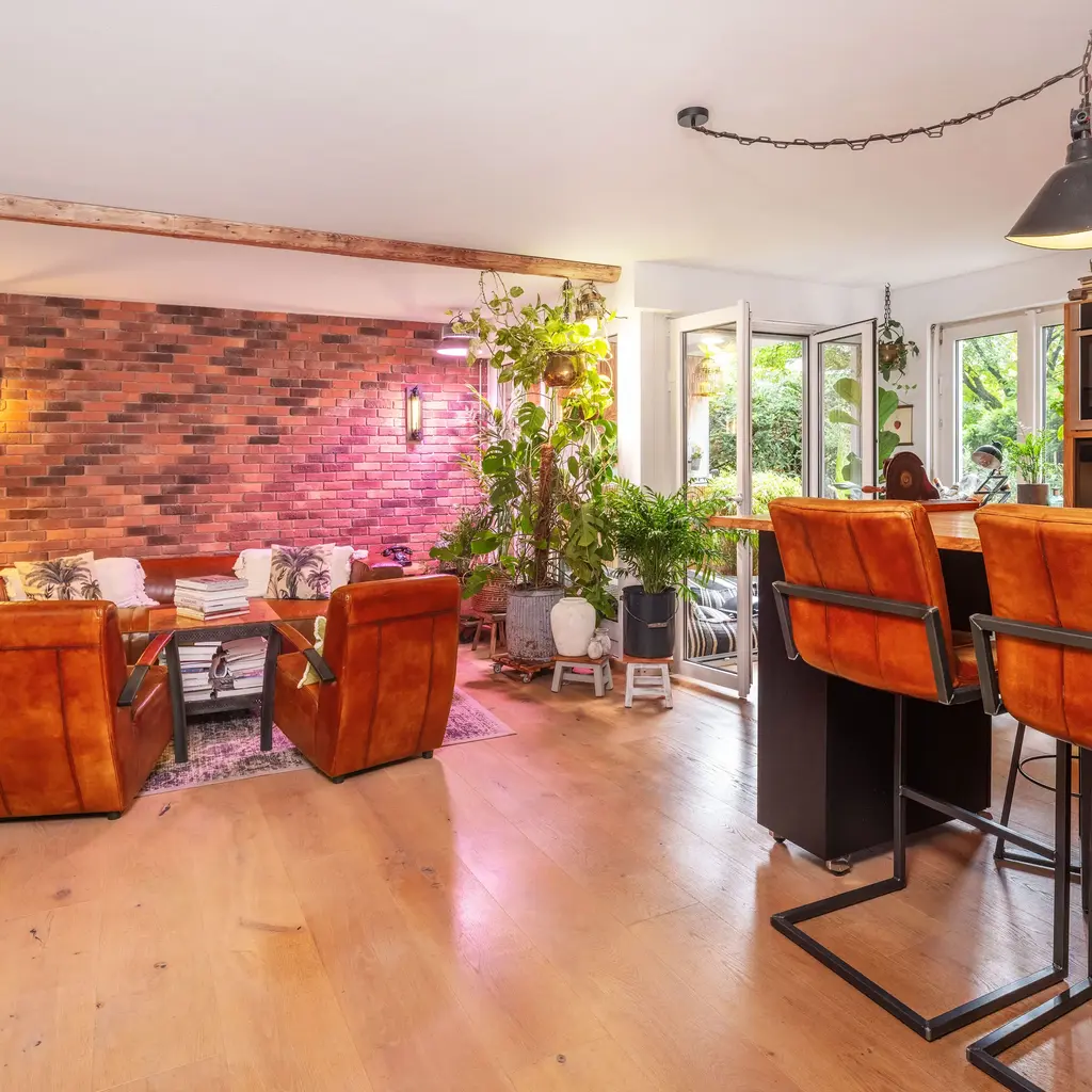 Loft am Olympiapark Apartment Wohnzimmer