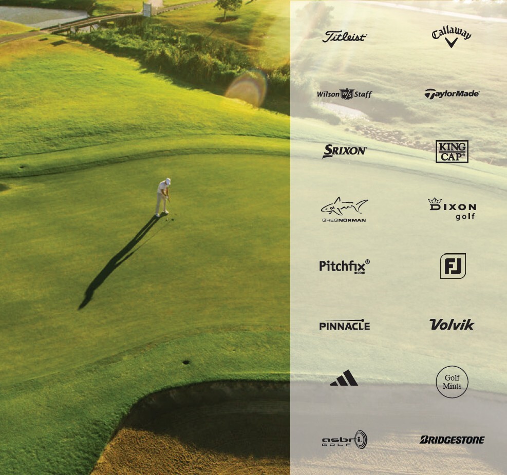 Golfutensilien mit Werbedruck