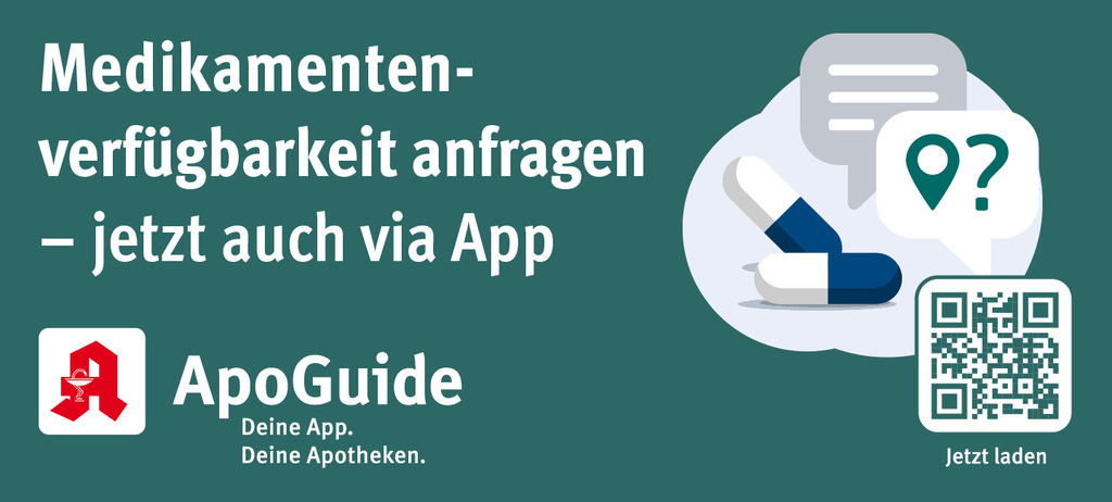ApoGuide Medikamentenverfügbarkeit anfragen via App