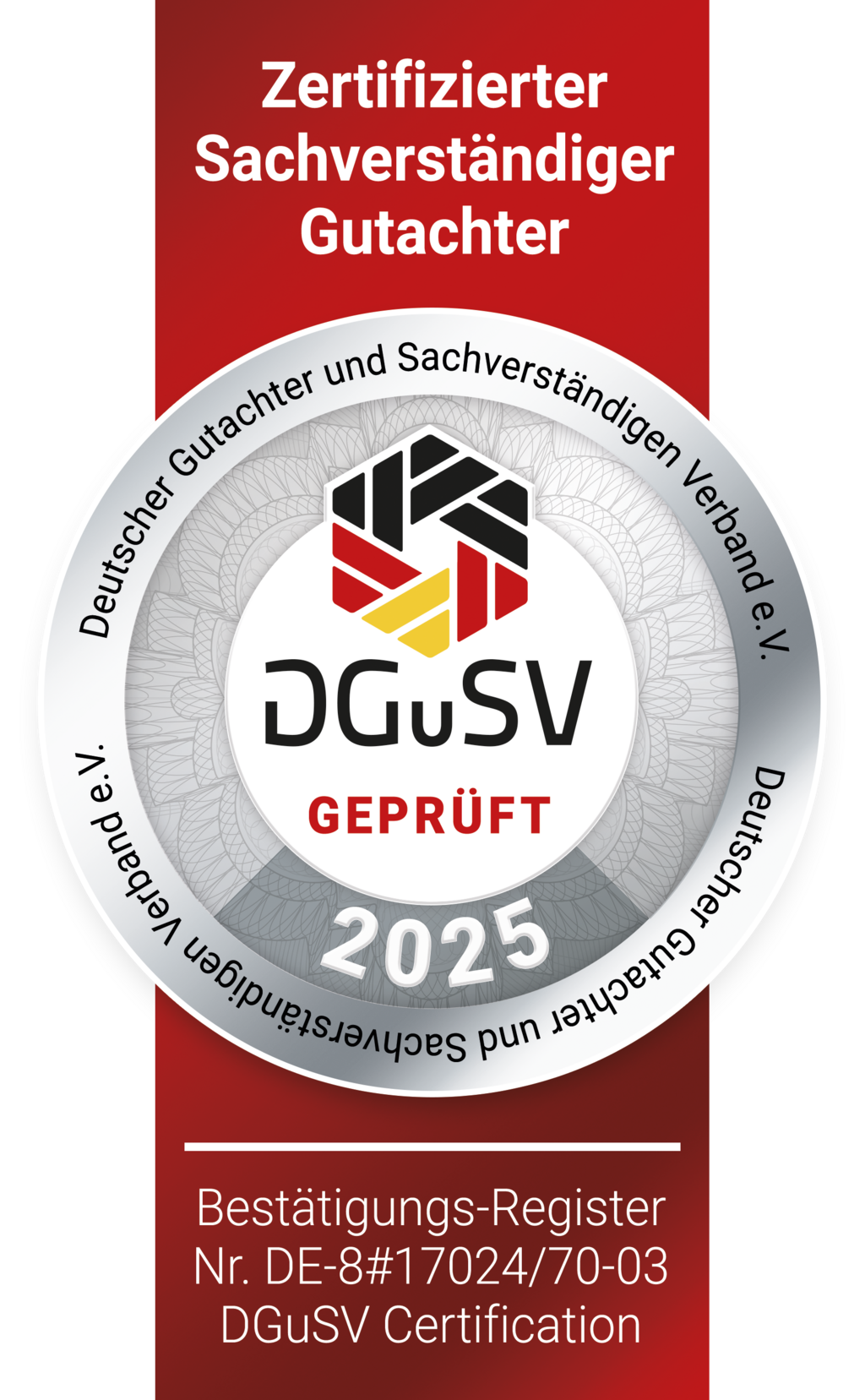 Siegel - Zertifizierter Sachverständiger