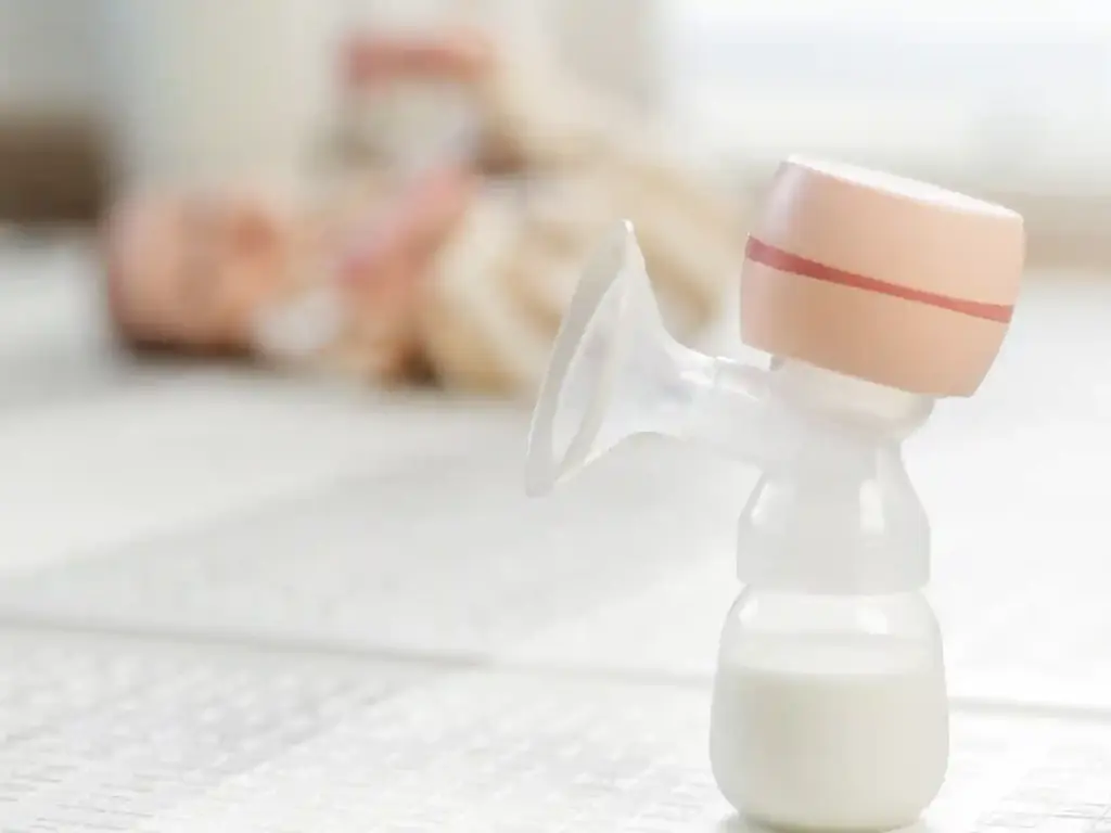 Milchpumpe in Nahaufnahme