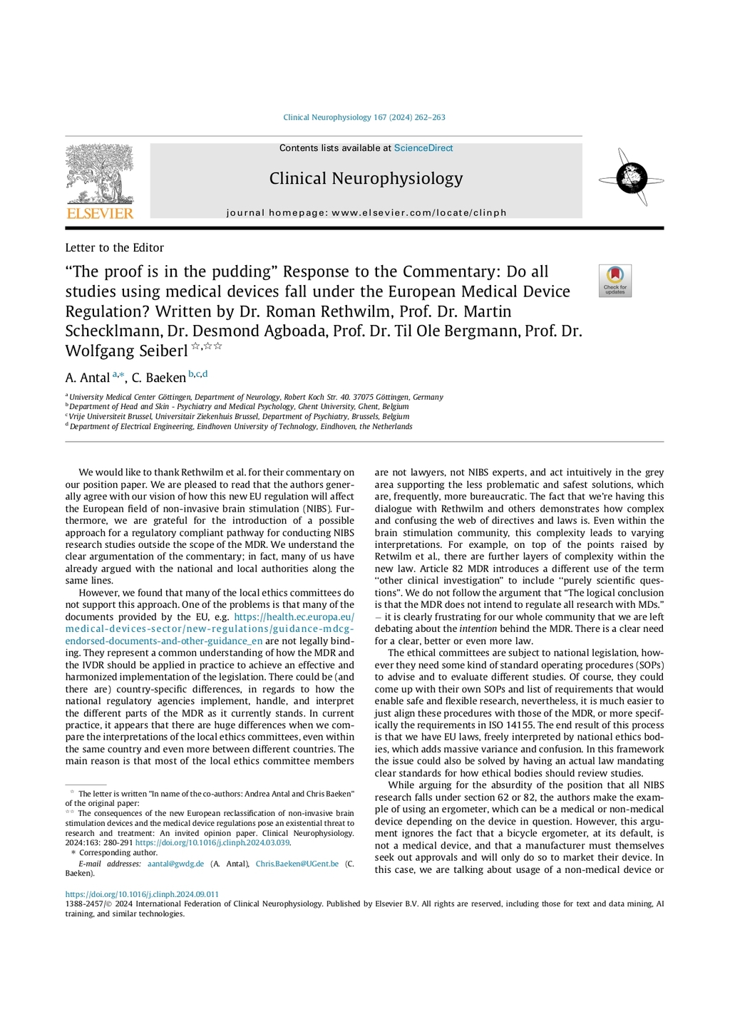 Heinrichs, J.-H., Beck, B., & Friedrich, O. (Eds.). (2024). Neuro-ProsthEthics. Ethical Implications of Applied Situated Cognition. Springer - Metzler