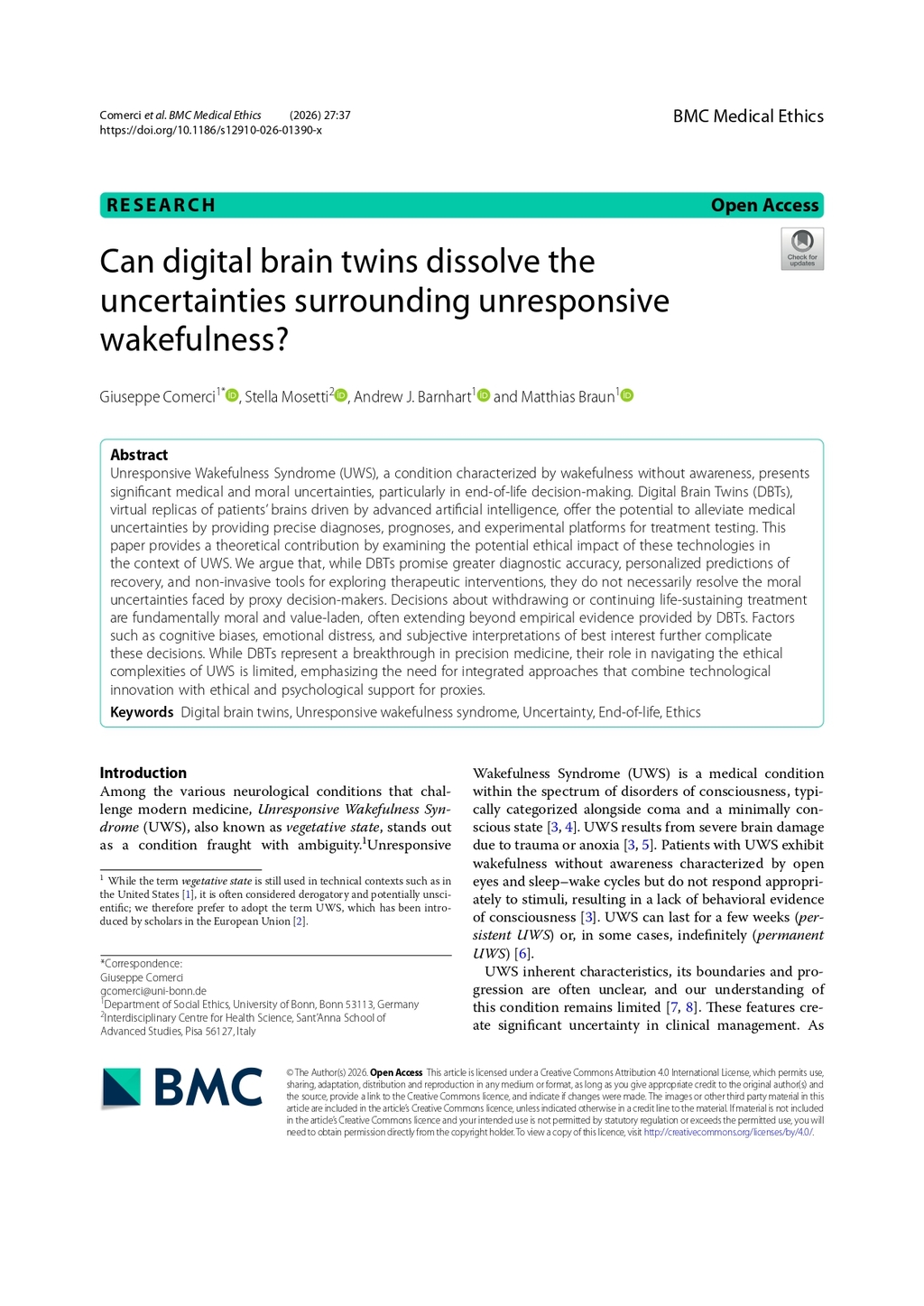 Heinrichs, J.-H., Beck, B., & Friedrich, O. (Eds.). (2024). Neuro-ProsthEthics. Ethical Implications of Applied Situated Cognition. Springer - Metzler