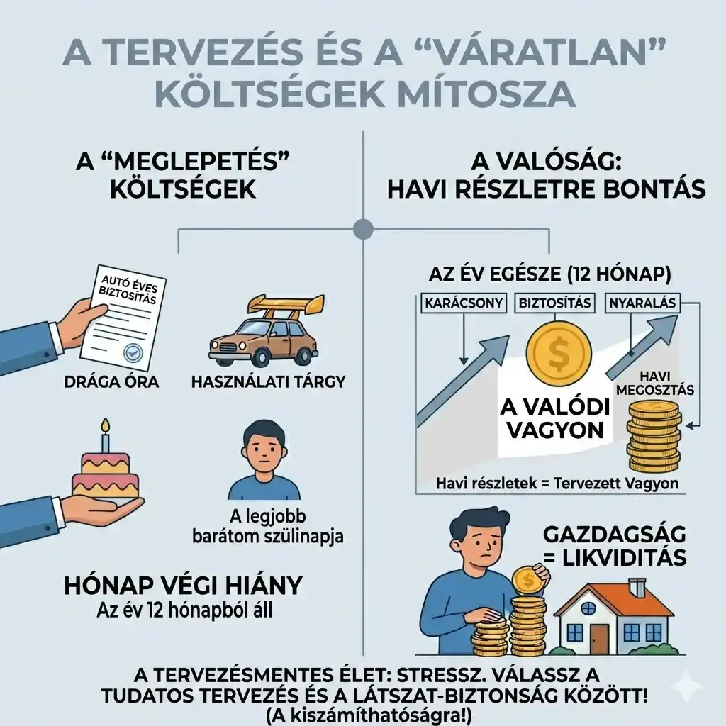Éves kiadások tervezése – céltartalék képzése a váratlan költségekre