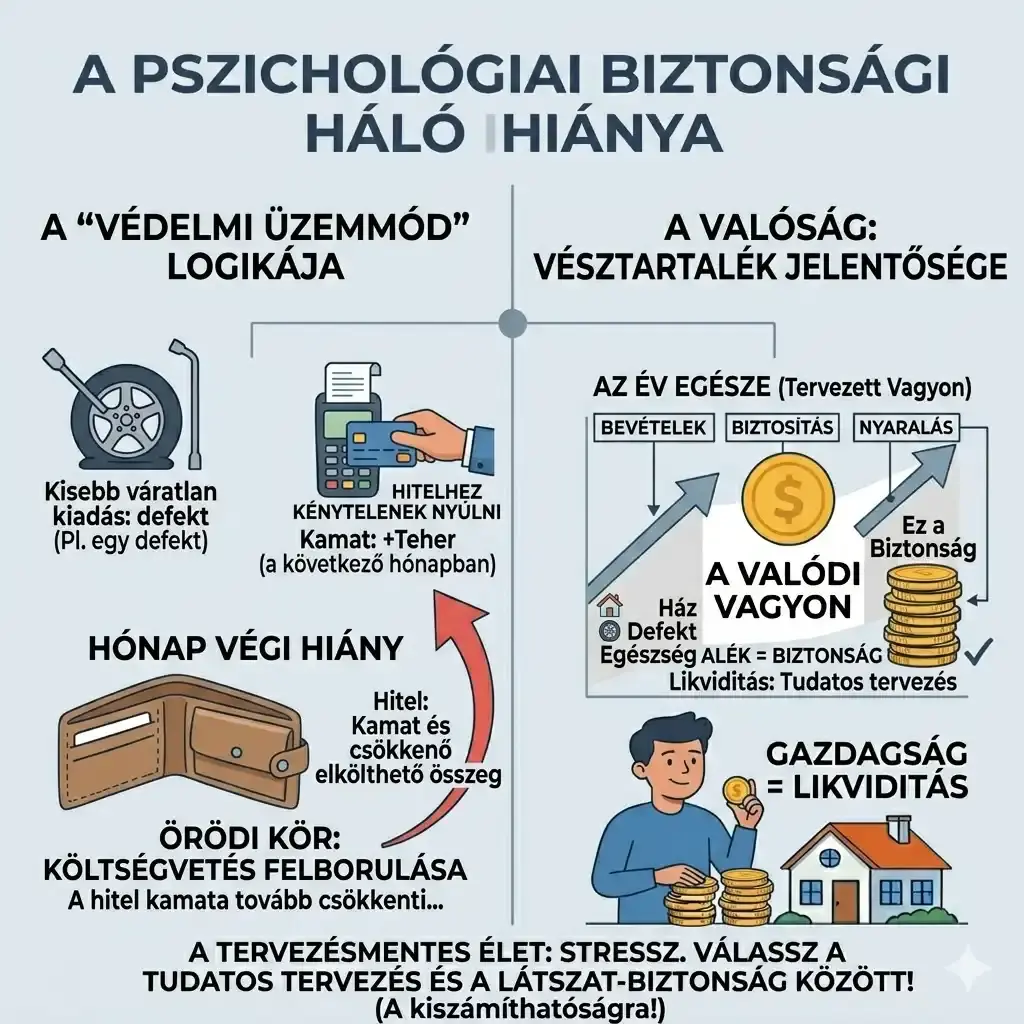 Adósságspirál kialakulása vésztartalék hiányában