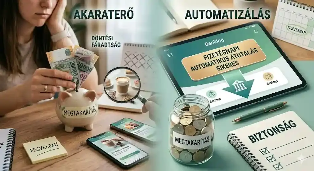 Pénzügyi automatizálás – akaraterő nélküli megtakarítás