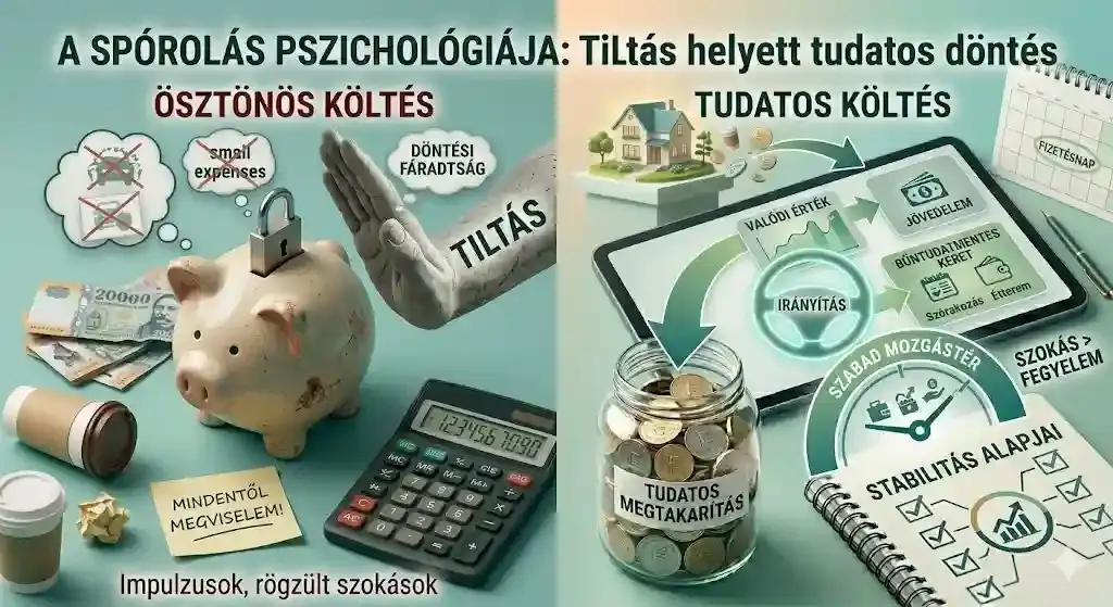 Bűntudatmentes költési keret – fenntartható spórolás pszichológiája