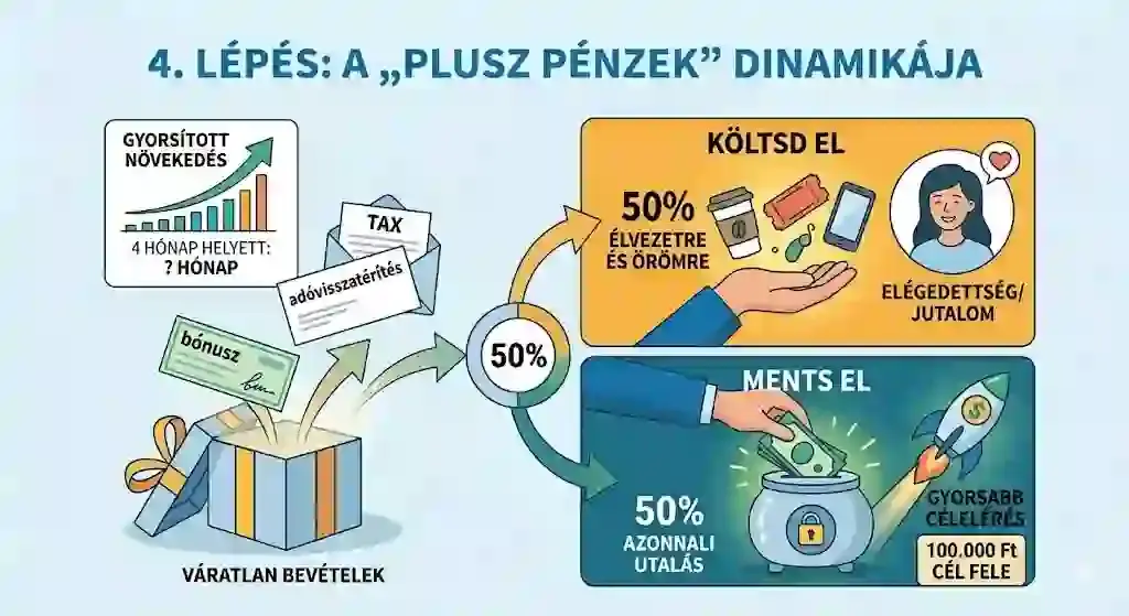 50 százalékos szabály – váratlan bevételek okos kezelése