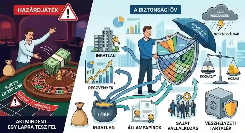 Diverzifikáció és kockázatkezelés – a tőke megosztása eszközosztályok között